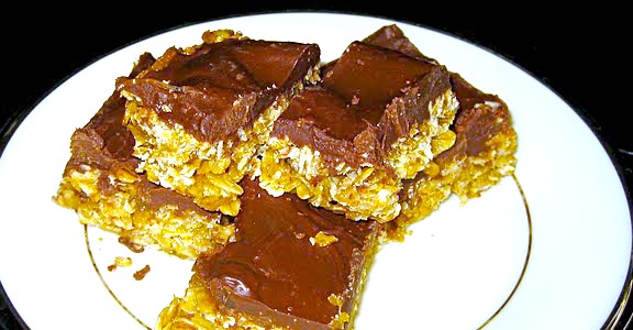 Chocolate Peanut Butter Oatmeal Bars