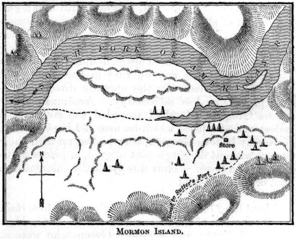 Mormon Island drawing