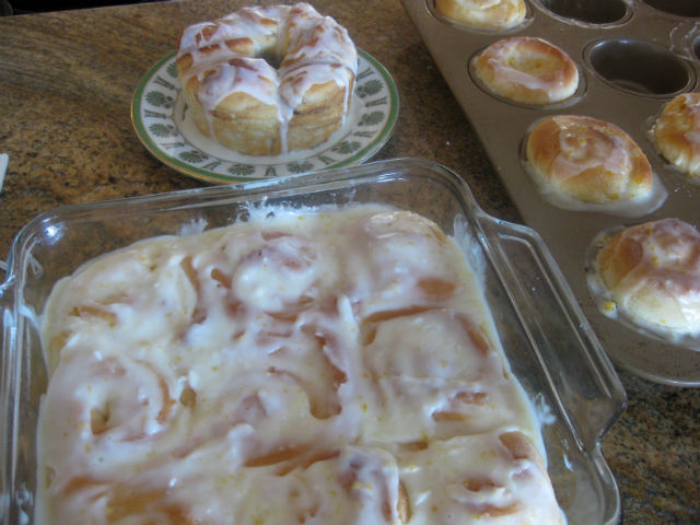 homemade orange rolls