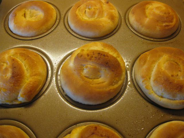 orange rolls baked