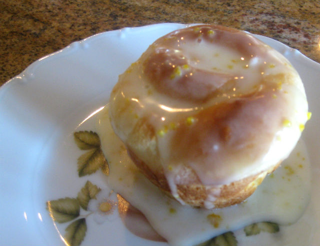 Homemade orange rolls