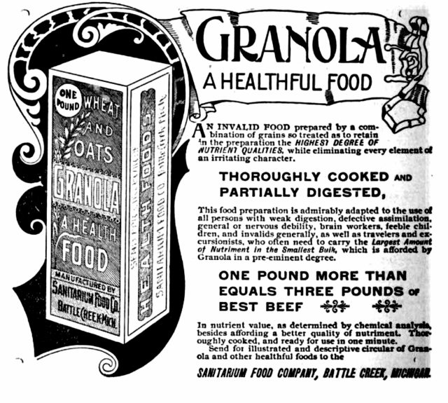 1893 Granola history