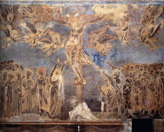 Crucifixion Fresco, 350 x 690 cm Upper Church, San Francesco, Assisi