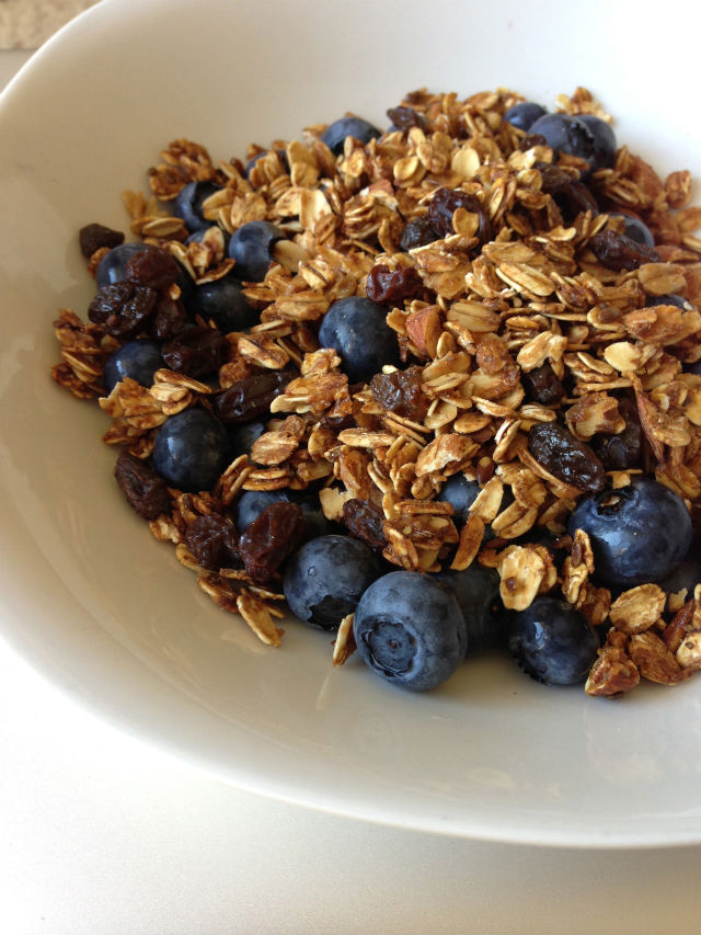 granola and fruit