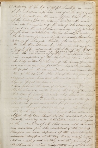 Joseph Smith first vision 1832 account