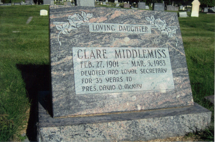 Clare Middlemiss, only woman private secretary